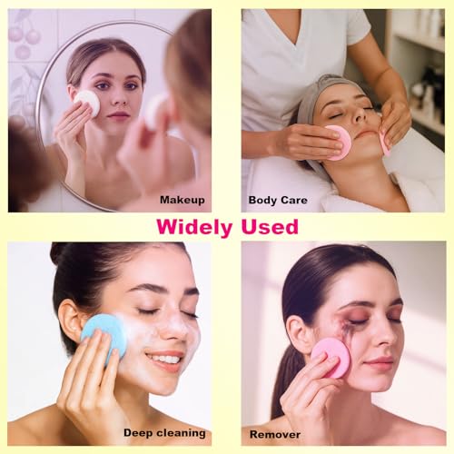 120-Pack Compressed Facial Sponges for Makeup Removal & Exfoliating
