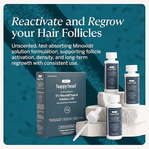 Minoxidil 5% Hair Growth Serum for Men - 3 Month Supply