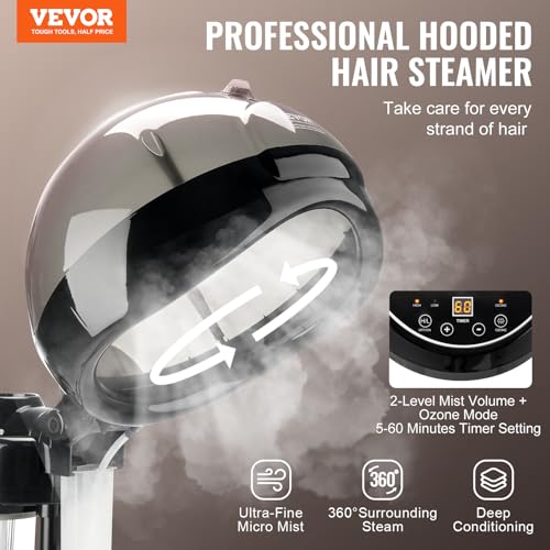 VEVOR Standing Hair Steamer with Ionic Technology & Timer