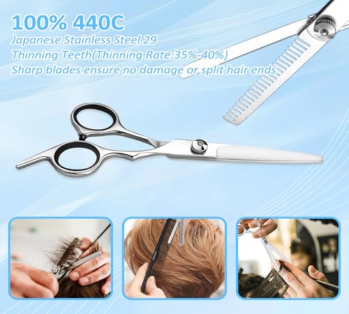 Hair Cutting Scissors & Thinning Shears Kit - Salon Professional