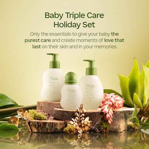 Natura ? Mom & Baby Triple Care Set ? Vegan, Hypoallergenic & Dermatologist Tested ? Moisturizer, Cleanser & Cologne ? Mom & Baby Bath & Body Essentials
