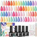 Phoenixy 27-Piece Gel Nail Polish Set with Base & Top Coats for Manicure