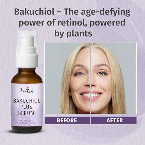 Reviva Labs Bakuchiol Serum ? Natural Retinol Alternative Serum for Face with Alfalfa & Artichoke Extract ? Hydrating Vegan Formula for Smoother, Firmer, Radiant-Looking Skin ? 1 Fl Oz
