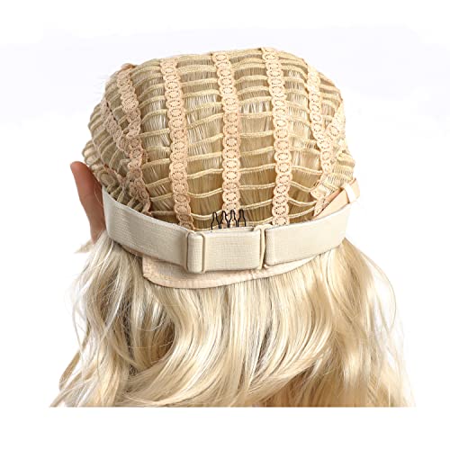 xuxisowo 12PCS Elastic Bands For Wig Edges, Adjustable Wig Bands For Wigs And Wig Caps, Adjustable Wig Straps For Keeping Wigs in Place, Secure Wig Band for Lace Front, 1 * 14 inch（Beige*12Pcs