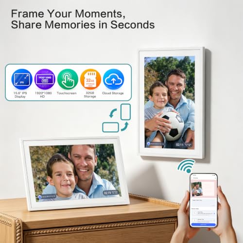 Nethgrow 15.6" Digital Family Calendar & Chore Planner - No Subscription