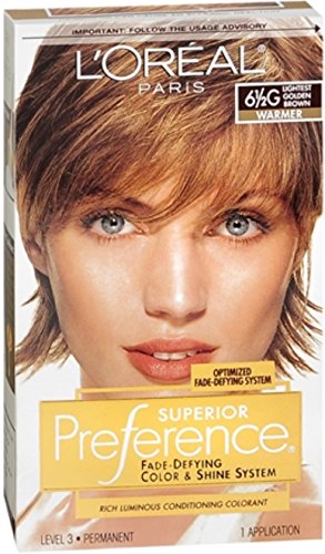 L'Oreal Superior Preference - 6-1/2G Lightest Golden Brown (Warmer) 1 Each (Pack of 5)