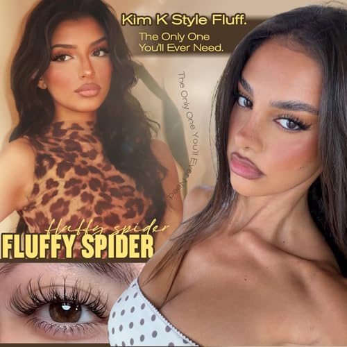 Spider Lash Clusters Kit D Curly 10-16MM Wispy Eyelash Extensions