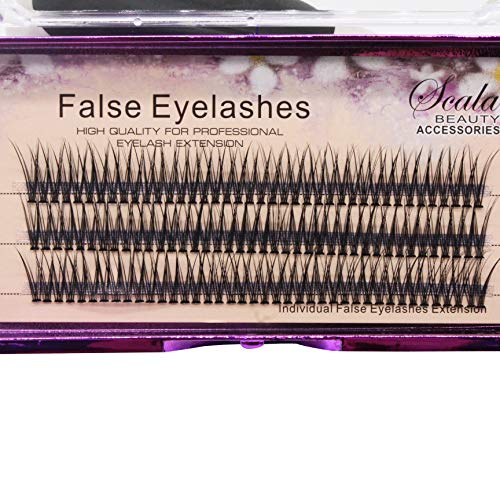 D Curl 12D Lash Clusters - 120pcs Natural Mink False Eyelashes 12mm