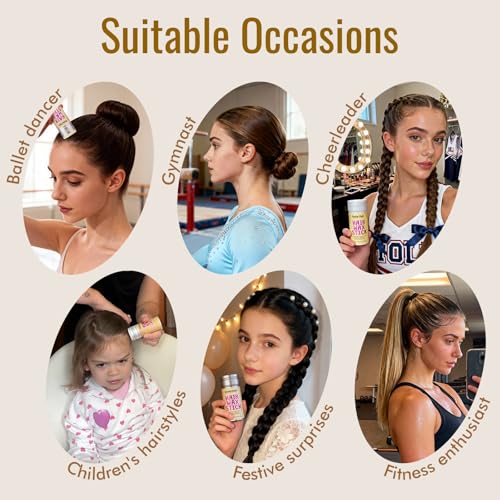 Dolahair Hair Wax Stick 1 Pack for Flyaway Control and Styling - Kids & Women
