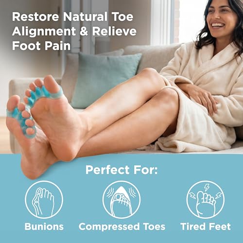 Toe Separators for Men & Women - Gel Foot Spacers