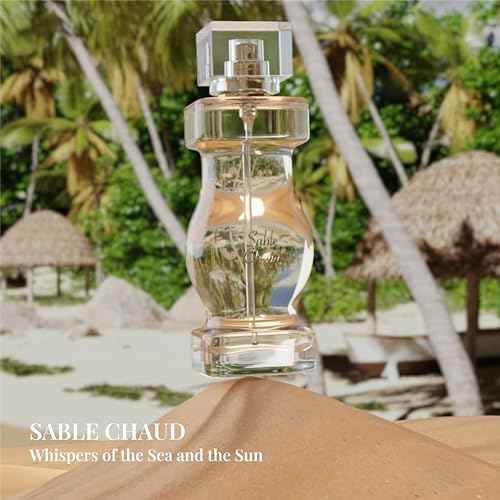 Jeanne Arthes – French Way of Life - Collection Azur - Sable chaud - Perfume for Women – Fruity & Floral Scent – Musk & Patchouli – Made in France – 3.3 Fl.Oz