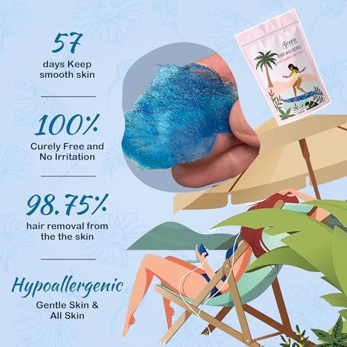 Ajoura 1 lb Hard Wax Beads for Hair Removal with Chamomile - Sensitive Skin Safe