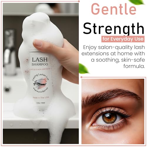 Lasting Lashes Eyelash Extension Shampoo – Gentle Cleanser