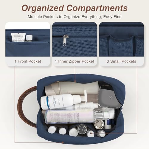 Water-Resistant Travel Toiletry Bag for Men - Large Capacity