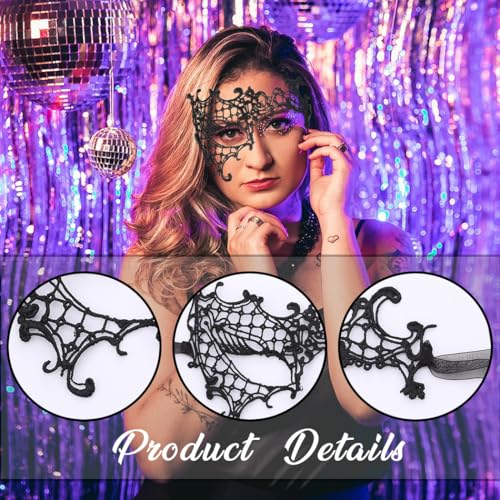 Lace Masquerade Mask for Women | Venetian Costume Ball Mask