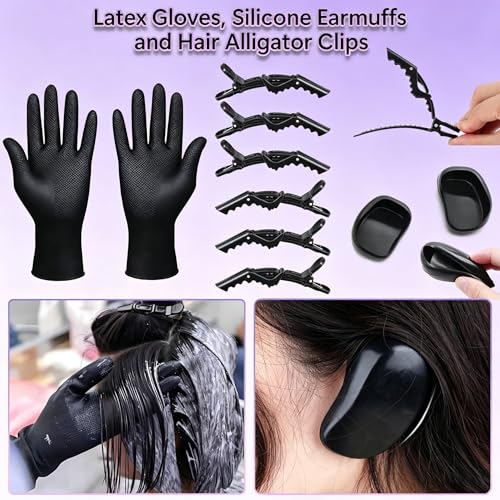 Professional Silicone Highlighting Cap Set for Hair Coloring