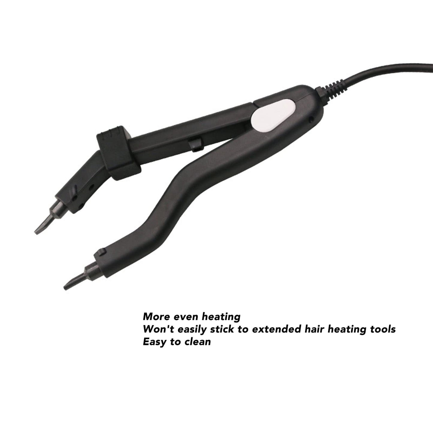 Hair Extensions Tool, Temperature Change Professional Even Heating Heat Iron Connector Easy To Clean Stylish For Hair Salon (US Plug)