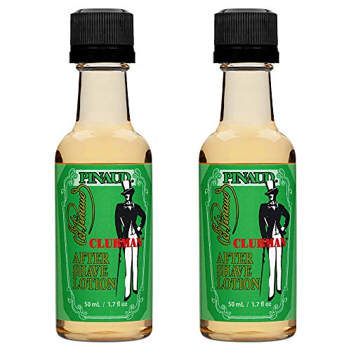 Clubman Pinaud After Shave Lotion, Soothes Skin After Shaving With Masculine Fragrance 1.7 fl. Oz x 2 packs