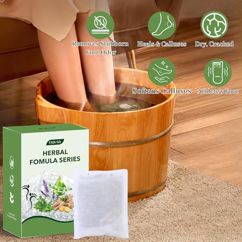 10-Pack Epsom Salt Foot Soak for Tired Feet with Essential Oils