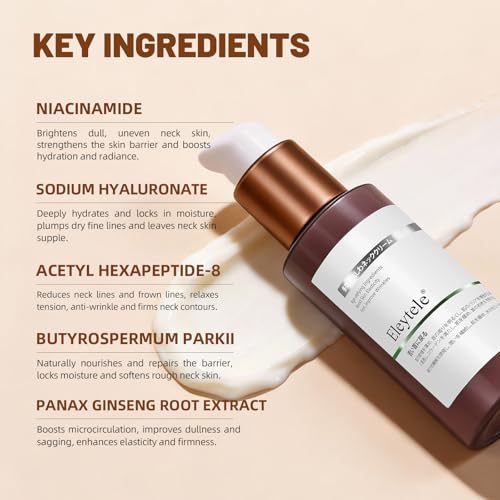 Korean Neck Cream, 3.53 oz Hydrating & Firming Neck Moisturizer for Smoother, Softer, More Supple Skin ? Nourishing Daily Neck Care for Dry, Aging & Sensitive Skin