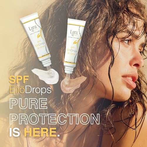 Lira Clinical Eli?Drops SPF 30 Glow - 1 fl oz - 16% Zinc Oxide Physical Sunscreen for Face - UVA/UVB/HEV Broad Spectrum & Reef Safe Sunscreen Serum - for All Skin Types