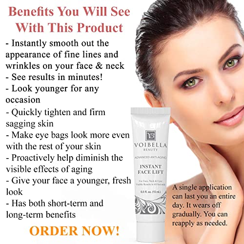 Moisturizing Instant Face Lift Cream Bundle - For Healthy Collagen Levels & Immediate Younger Looking Benefits While Your Appearance Is Improved