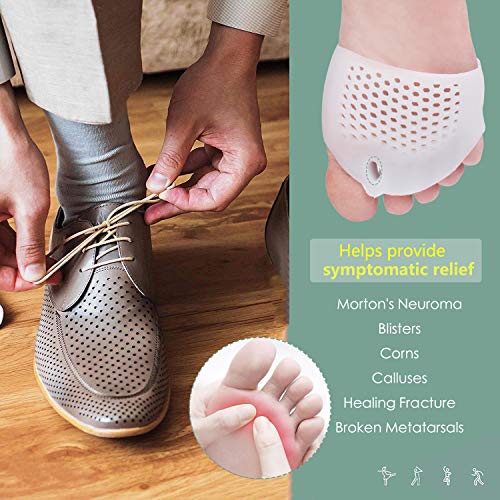 Metatarsal Pads with Gel Toe Separators - Bunion & Ball of Foot Pain Relief