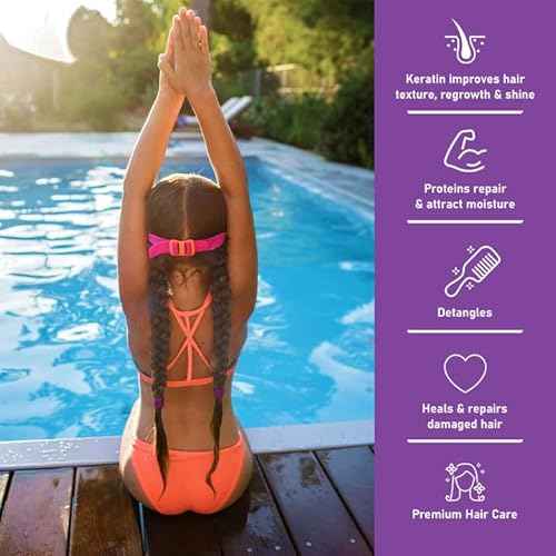 TRISWIM Kids Shampoo & Conditioner Set ? 8.5oz Each | Removes Chlorine, Salt Water, Hard Water | Hydrates, Detangles, Restores | Helps Build Strong and Healthy Hair | For Everyday Use