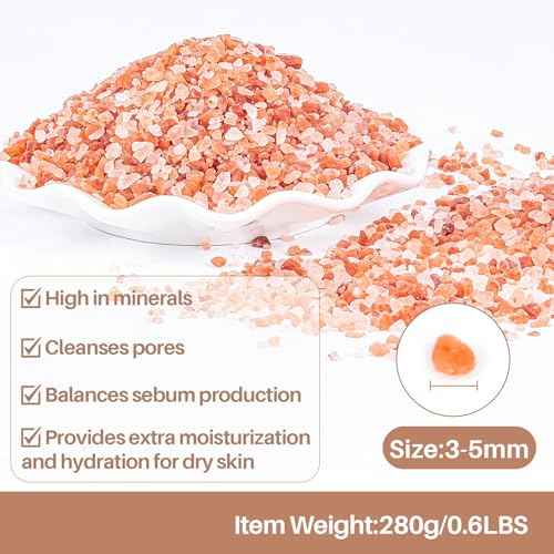 MAQIHAN Pink Salt - 10 Oz Pink Himalayan Bath Salt Foot Soak Foot Spa Body Care For All Skin Types Mineral Soak Bath Himalayan Bathing Salts For Soaking