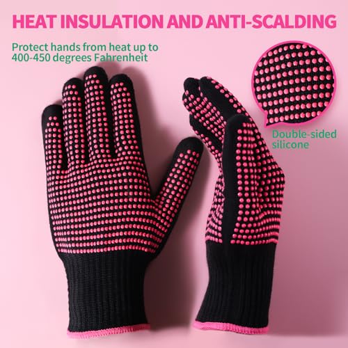 Heat Resistant Gloves for Hair Styling | Curling Iron Gloves