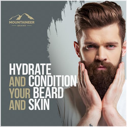 Mountaineer Brand Natural Heavy Duty Beard Balm | Timber Scent | Made in West Virginia | Beard Tamer | Conditions, Softens, Tames, Style | 2oz