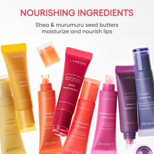 LANEIGE Lip Glowy Balm Pear Tinted Lip Treatment with Shea & Murumuru Butters