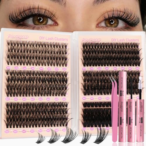 D Curl Lash Clusters Kit 30D-100D DIY Extensions 456PCS