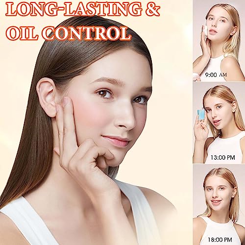 Oil Control Loose Face Powder with Puff, Translucent Setting Powder