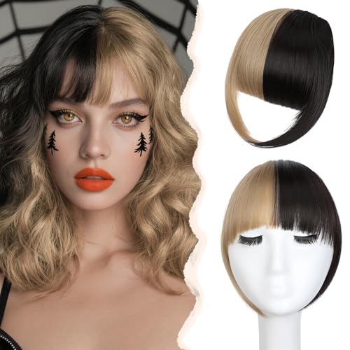 Clip In Bangs Hair Extension - Synthetic French Fringe Dark Brown