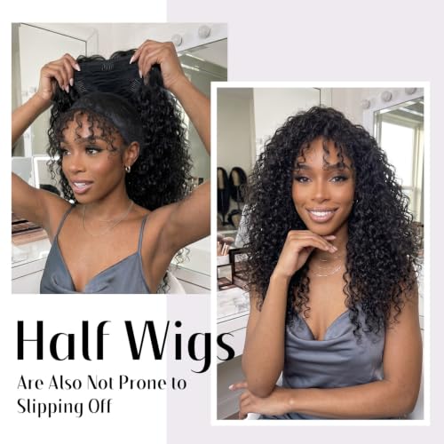 Dreamlover Black Wig Grip Band for Hijab & Half Wigs Non-Slip Headband
