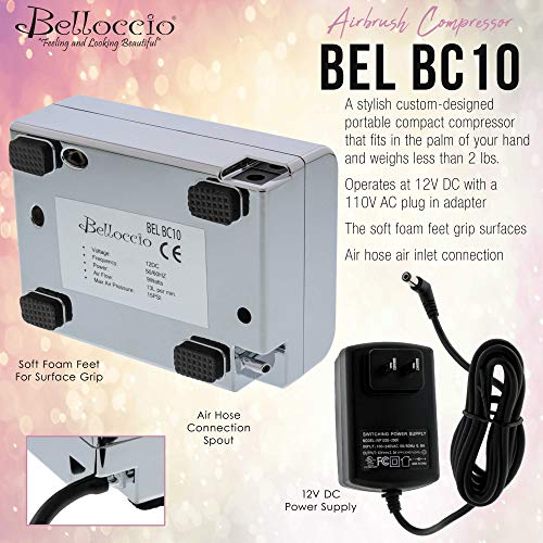 Belloccio Mini Airbrush Compressor with 3 Airflow Settings
