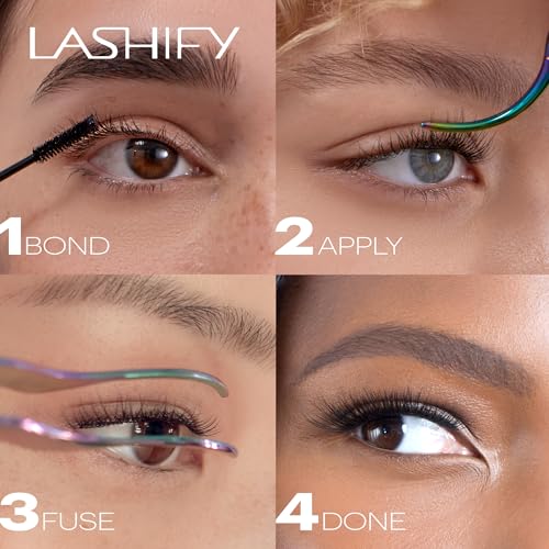 Lashify Plushy Tame 12mm Gossamer Lashes in Black, Easy DIY False Lashes for a Voluminous Yet Still Natural Look
