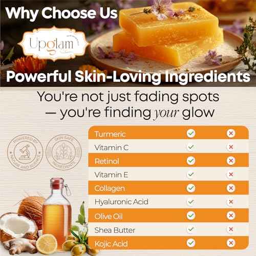 Kojic Acid Lightening Soap - Premium Dark Spot Remover for Face & Body - Infused with Tumeric, Lemon & Vitamin E - Gentle Natural Cleanser with Coconut Oil for Radiant, Even Skin (2 Pack)