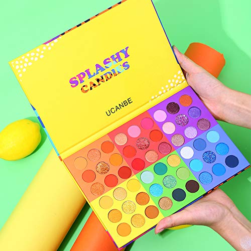 UCANBE 54 Color Eyeshadow Palette - Matte Shimmer Glitter