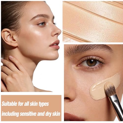 kikARU Full Coverage Pot Concealer - Light Shade 0.11oz