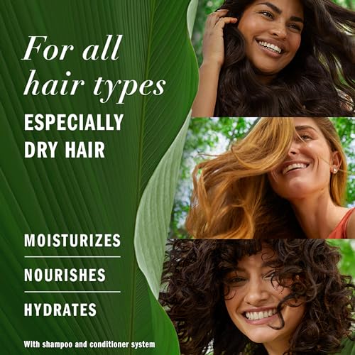 Herbal Essences Coconut Oil Hydrating Shampoo, 13.5 Fl Oz, with Certified Camellia Oil and Aloe Vera, For All Hair Types, Especially Dry Hair