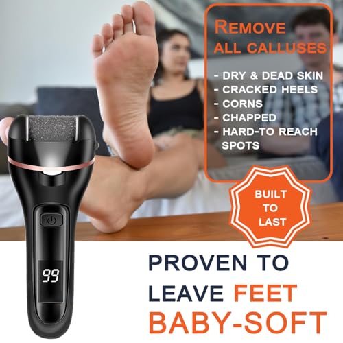 Electric Callus Remover for Feet - 13-in-1 Waterproof Foot File Kit
