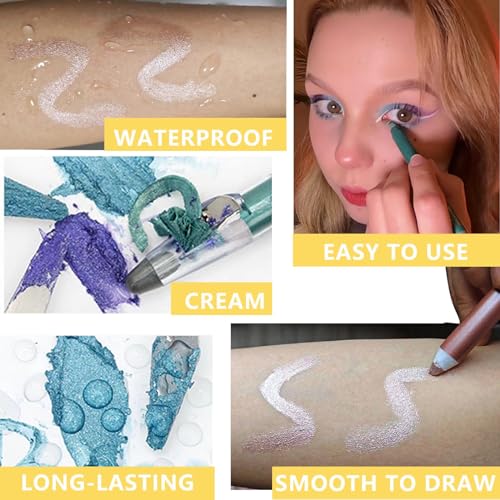 Purple Shimmer Eyeshadow Stick – Waterproof 3-in-1