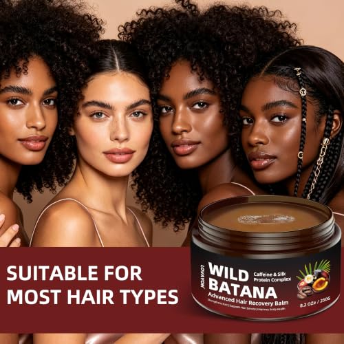 LOVAYON Batana Hair Mask with Silk Protein & Coffee Extract - 8.2 oz