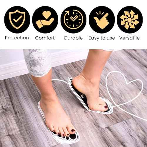 150Pairs(300Feets) Disposable Stick Spray Tanning Feet Pads Perfect for preventing spray tan solution,Deluxe & Hygienic Spray Tan Feet Pads-Ideal for Salons and Spas or Home,Easy to Apply