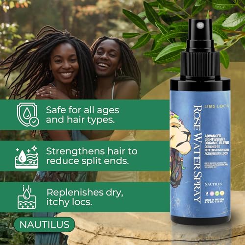 Lion Locs Rose Water Moisturizing Spray - 4oz