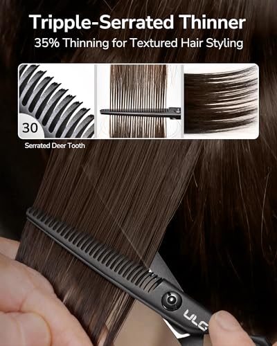 ULG Texturizing Shears – 30-Tooth Thinning Scissors for Hair
