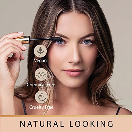 Vegan Black & brown & Blue Mascara for Sensitive Eyes, Natural Hypoallergenic mascara, Natural Looking, Cruelty Free, Ophthalmologist Tested- By Gaya cosmetics