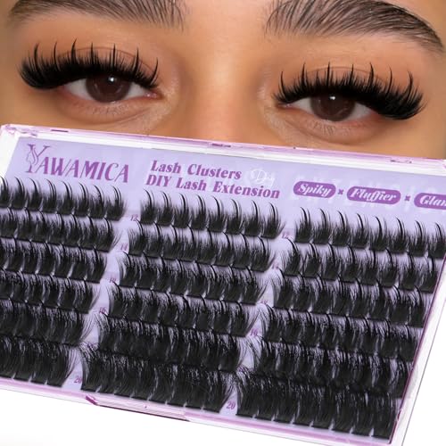 Yawamica Manga Lash Clusters - Spiky 3D Fluffy Lashes 12-20mm